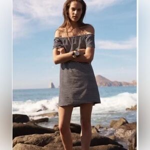 NWT Madewell coastal striped melody dress